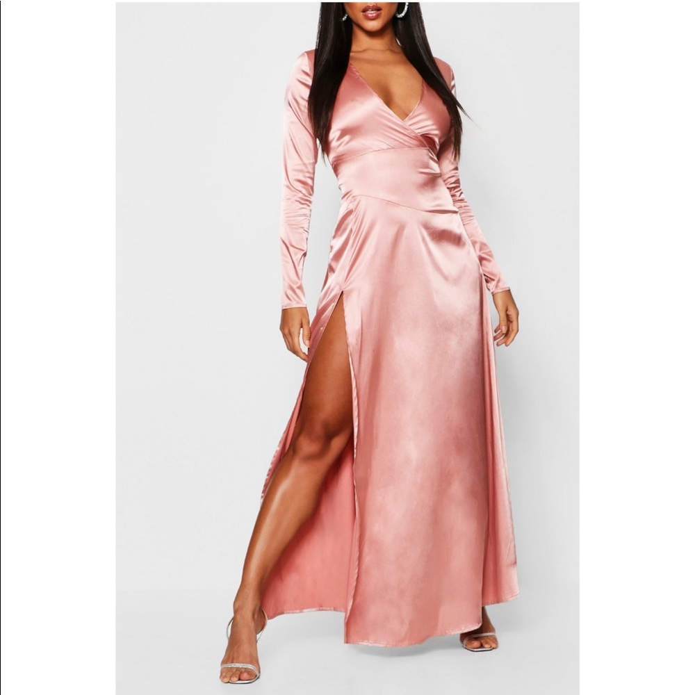 Dusty Rose Silk Dress💃🏼